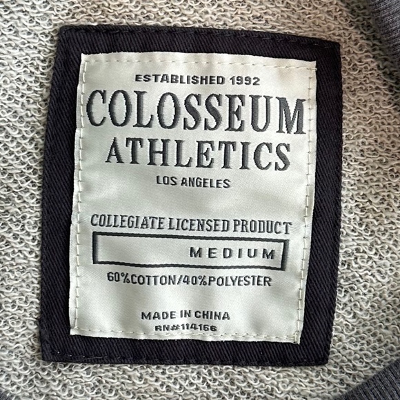Univ. of Georgia Colosseum Athletics Lady's Gray Full Zip Hoodie Med College NWT - Picture 4 of 14